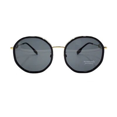 (Women) BURBERRY B. Monogram Holiday Edition Sunglasses 3127D Women Black Gold B3127-D 1109/87