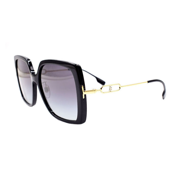 (Women) BURBERRY B. Monogram Modern Square Holiday Travel Sunglasses Black . B4332-F 3001/8G-57 圖 3