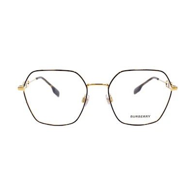 (Women) BURBERRY B. Monogram Optical Glasses 1361 Gold Fashion Accessory B1361-1328
