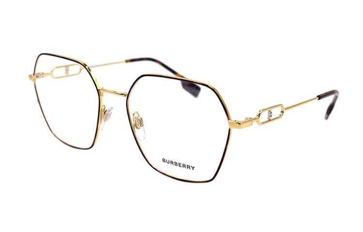 (Women) BURBERRY B. Monogram Optical Glasses 1361 Gold  Fashion Accessory B1361-1328 圖 3