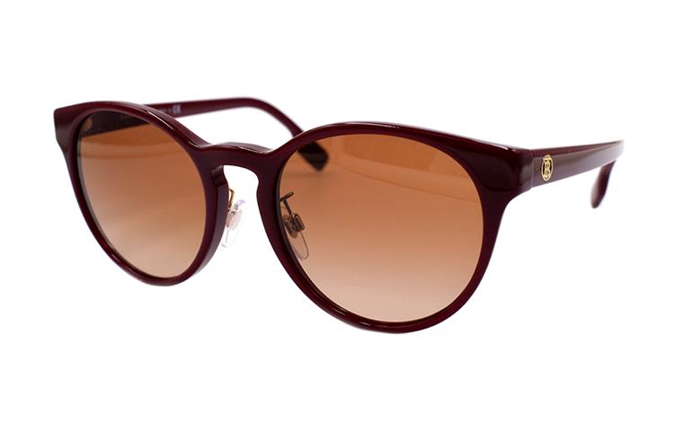 (Women) BURBERRY B. Monogram Pattern Elegant  Sunglasses 4351D - Dark Red B4351-D 3403/13