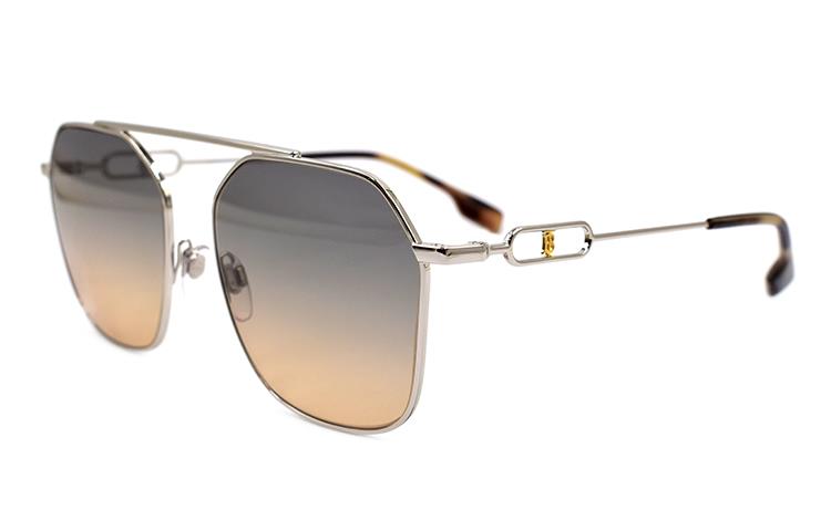 (Women) BURBERRY B. Monogram Silver Trendy Designer Sunglasses 3124 for Women. 0BE31241005G957 圖 3