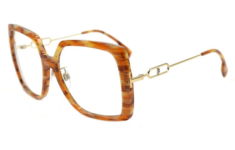 (Women) Burberry B. Monogram Square Sunglasses 4332F Yellow Tortoiseshell. B4332F-3915/SB-57 圖 2