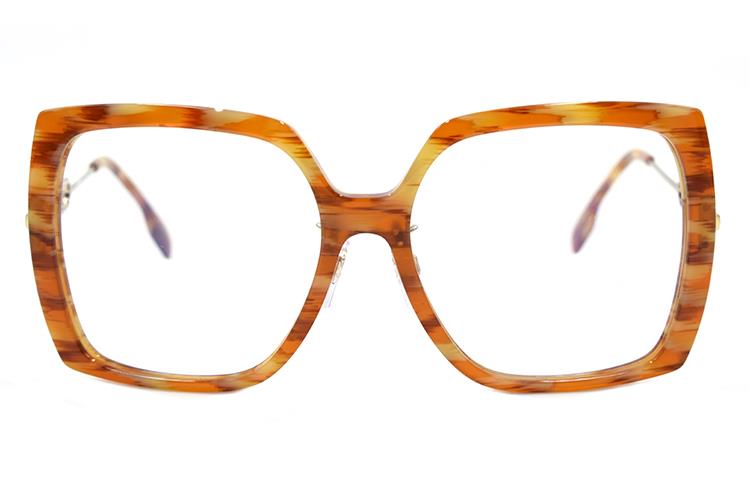 (Women) Burberry B. Monogram Square Sunglasses 4332F Yellow Tortoiseshell. B4332F-3915/SB-57 圖 3