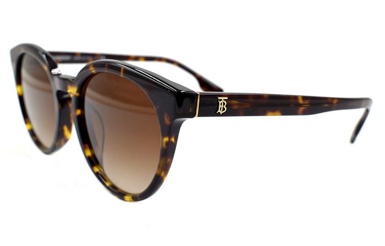 (Women) Burberry B. Monogram Women’s Tortoiseshell Sunglasses 4326F Elegant Design B4326-F-3002/13-55