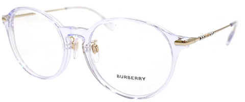 (Women) BURBERRY B. Stripe Clear Optical Glasses 2365F Business Travel Edition B2365-F 3024 (Women) BURBERRY B. Stripe Clear Optical Glasses 2365F Business Travel Edition B2365-F 3024