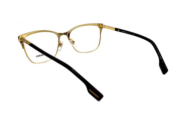 (Women) BURBERRY B. STRIPE Elegant Business Optical Glasses Women Black Gold. B1362 1326 圖 4
