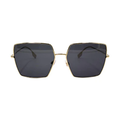 (Women) Burberry B. Stripe Irregular Gold Sunglasses for Women. B3133 1109/87
