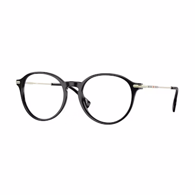 (Women) Burberry B. Stripe Round Optical Glasses Female - Stylish & Lightweight Frame B2365-F 3001