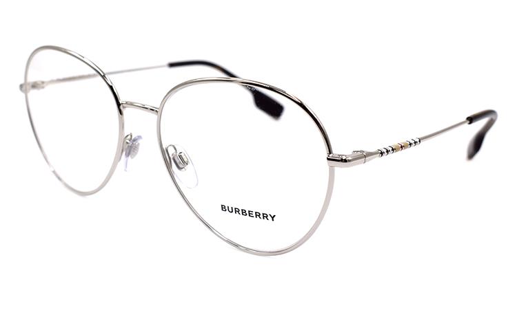 (Women) BURBERRY B. Stripe Series Elegant Silver Optical Glasses for Women B1366 1005 圖 2