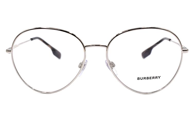 (Women) BURBERRY B. Stripe Series Elegant Silver Optical Glasses for Women B1366 1005 圖 3