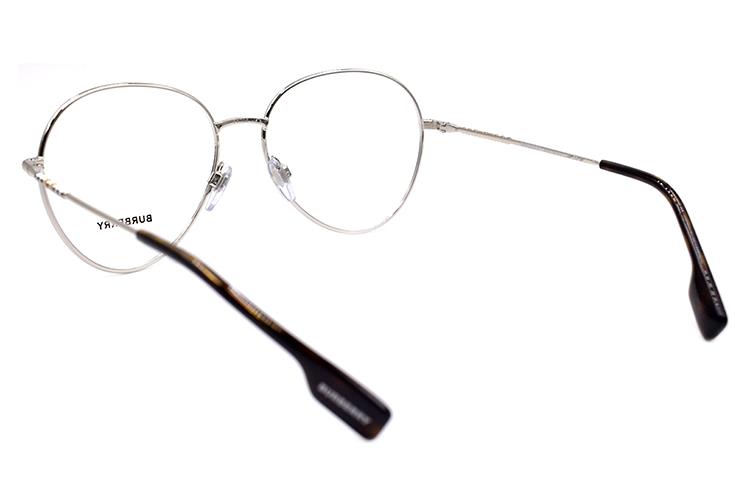 (Women) BURBERRY B. Stripe Series Elegant Silver Optical Glasses for Women B1366 1005 圖 4