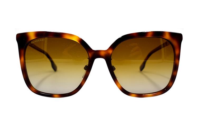 (Women) BURBERRY B. Stripe Tortoise Holiday Polarized Sunglasses  Edition B4347-F 3316/T5 圖 2