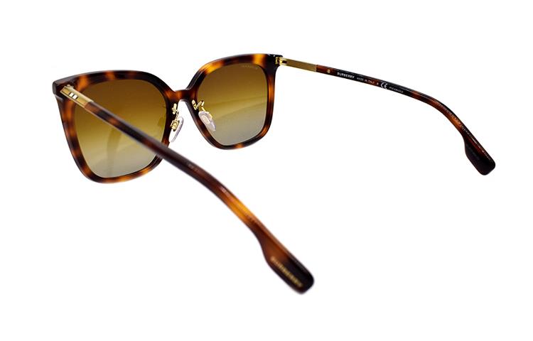 (Women) BURBERRY B. Stripe Tortoise Holiday Polarized Sunglasses  Edition B4347-F 3316/T5 圖 4