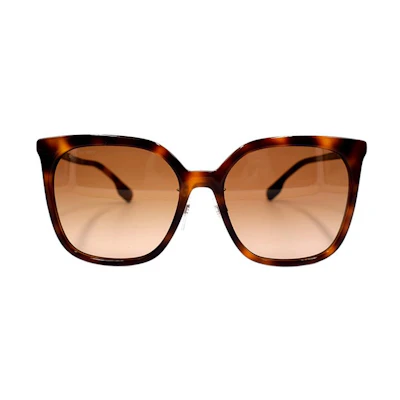 (Women) BURBERRY B. Stripe Tortoise Holiday Travel Sunglasses B4347-F 3316/13