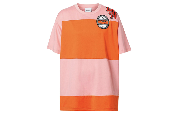 (Women) Burberry Badge Colorblock Short Sleeve T-Shirt 80218631