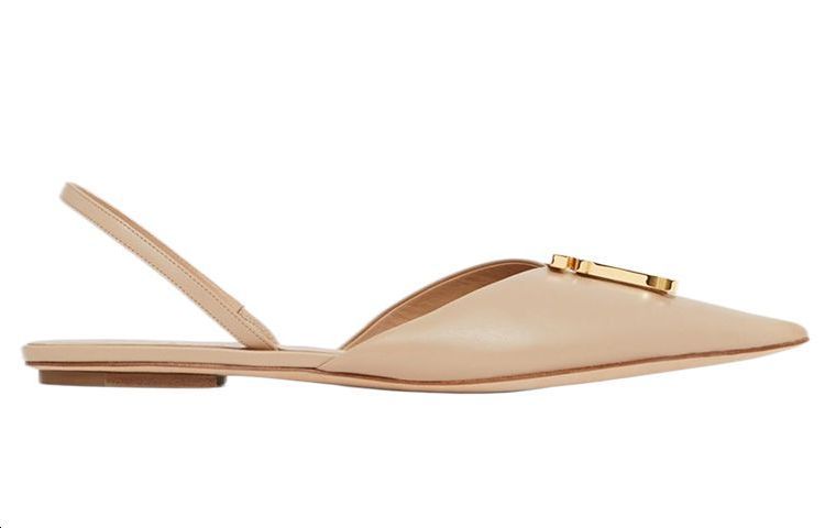 Order (W) Burberry Sepatu Ballet 'Kuning Coklat Lembut' 80517271