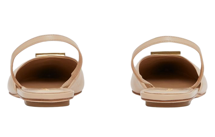 Shop (W) Burberry Sepatu Ballet 'Kuning Coklat Lembut' 80517271