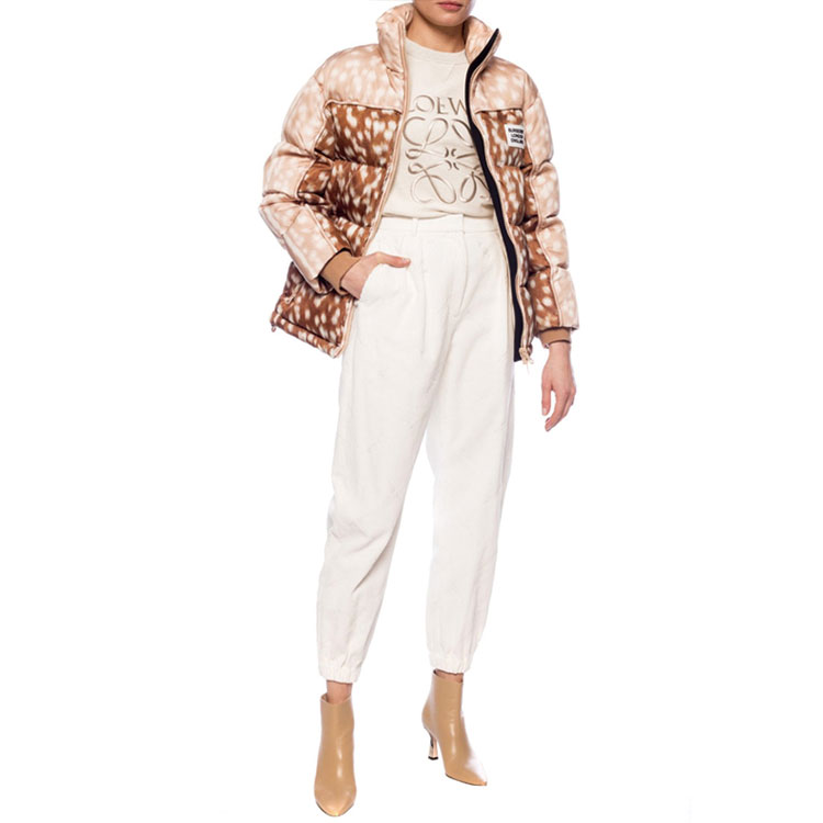 Purchase (W) Burberry Barwick Jaket Puff Cetakan Rusa Coklat 80228311