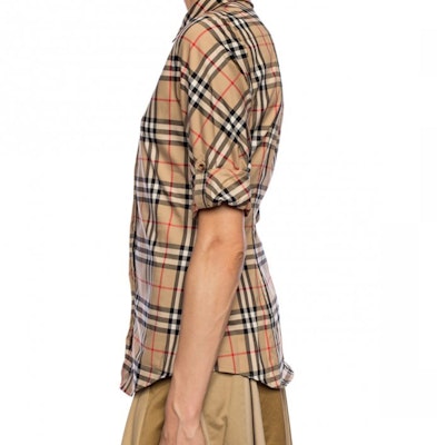 (W) Burberry Kemeja Kasual Lengan Panjang Beige Check 80184751 Purchase (W) Burberry Kemeja Kasual Lengan Panjang Beige Check 80184751