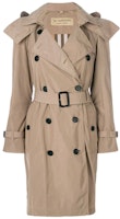 (Women) Burberry Beige Mid-Length Trench Coat with Detachable Hood 40624631 (Women) Burberry Beige Mid-Length Trench Coat with Detachable Hood 40624631