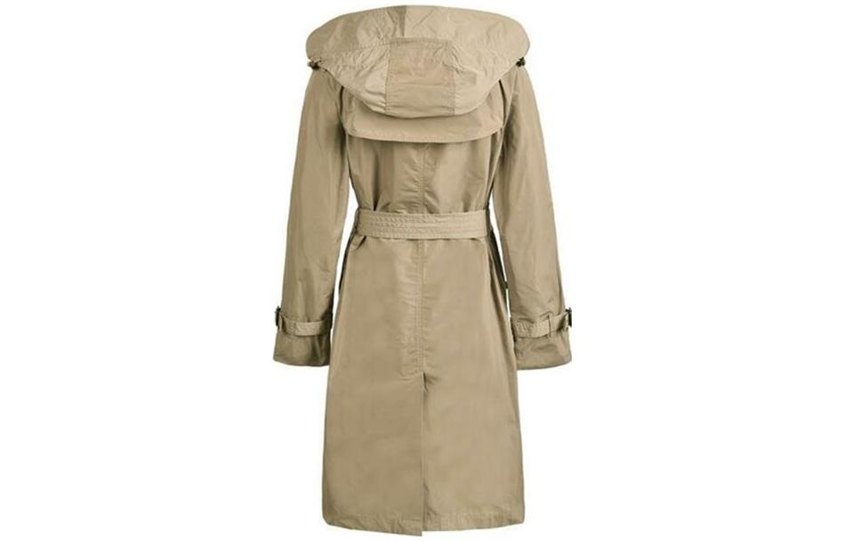 Lookbook (W) Gabardina Burberry Beige Medio Largo con Capucha Desmontable 40624631