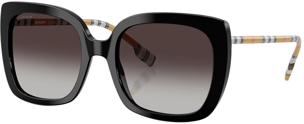 (Women) Burberry Black Classic Check Square Sunglasses. B4323-F 3853/8G Buy (Women) Burberry Black Classic Check Square Sunglasses. B4323-F 3853/8G