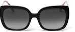 Lookbook (Women) Burberry Black Classic Check Square Sunglasses. B4323-F 3853/8G