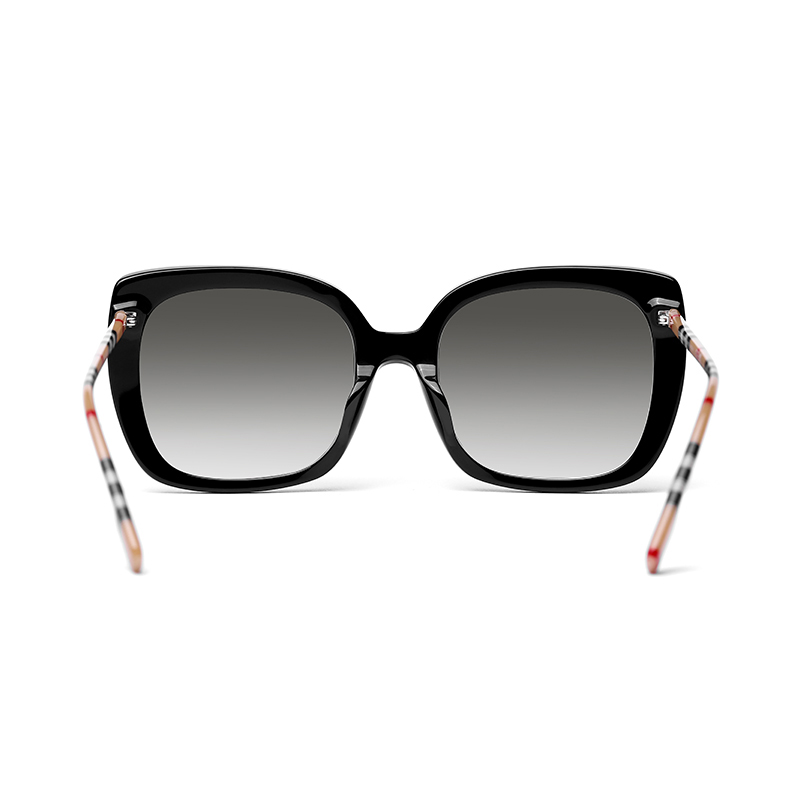 Details for (W) Burberry 經典格紋黑色方框太陽眼鏡。 B4323-F 3853/8G