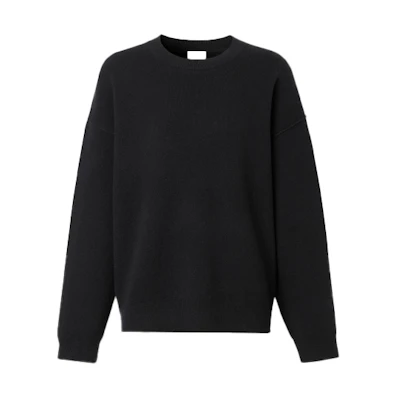 (Women) Burberry Black Cashmere Crewneck Sweater 80372061