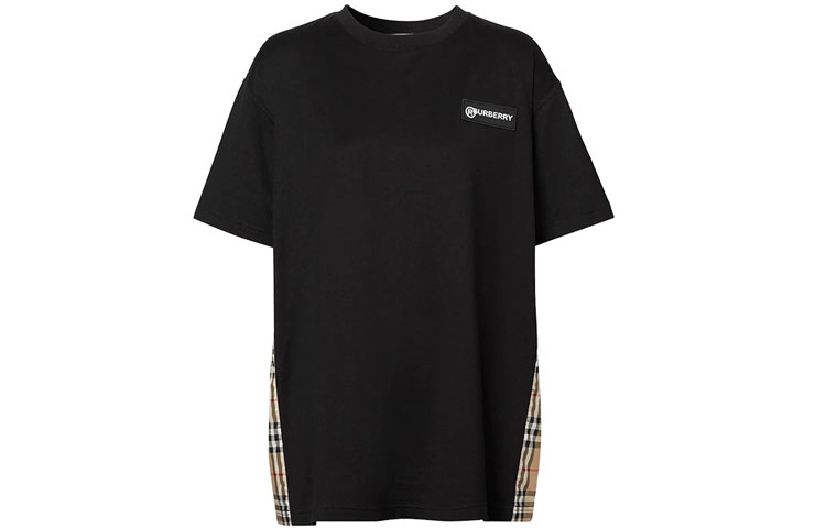 (Women) Burberry Black Check Print Logo T-Shirt - Gift Recommendation 8024545 圖 2