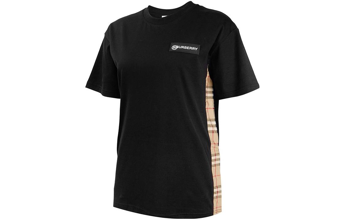 (Women) Burberry Black Check Print Logo T-Shirt - Gift Recommendation 8024545 圖 4
