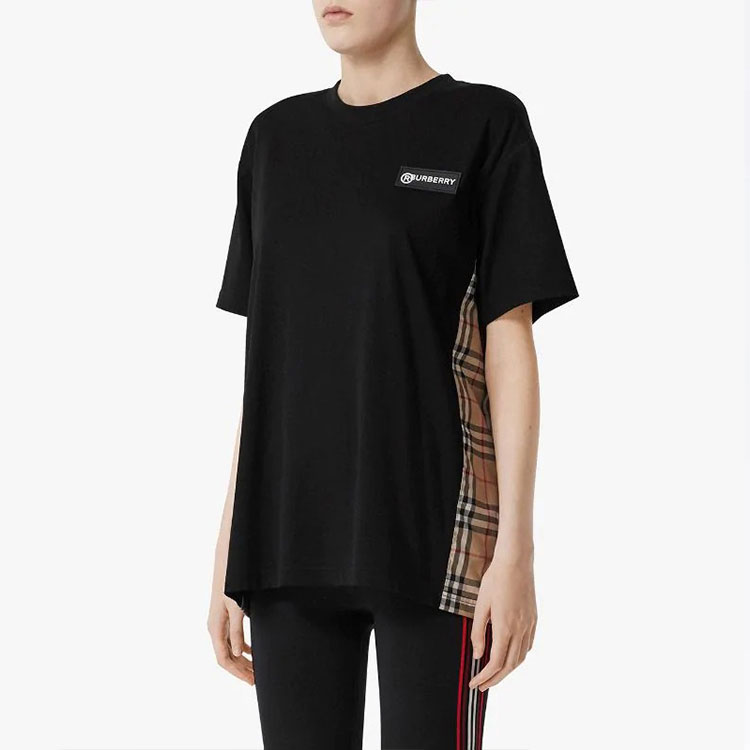 (Women) Burberry Black Check Print Logo T-Shirt - Gift Recommendation 8024545 圖 6