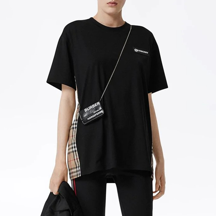 (Women) Burberry Black Check Print Logo T-Shirt - Gift Recommendation 8024545 圖 7