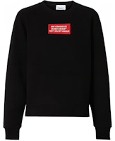 (W) 博柏利黑色标语印花圆领长袖卫衣 80171551 Order (W) 博柏利黑色标语印花圆领长袖卫衣 80171551