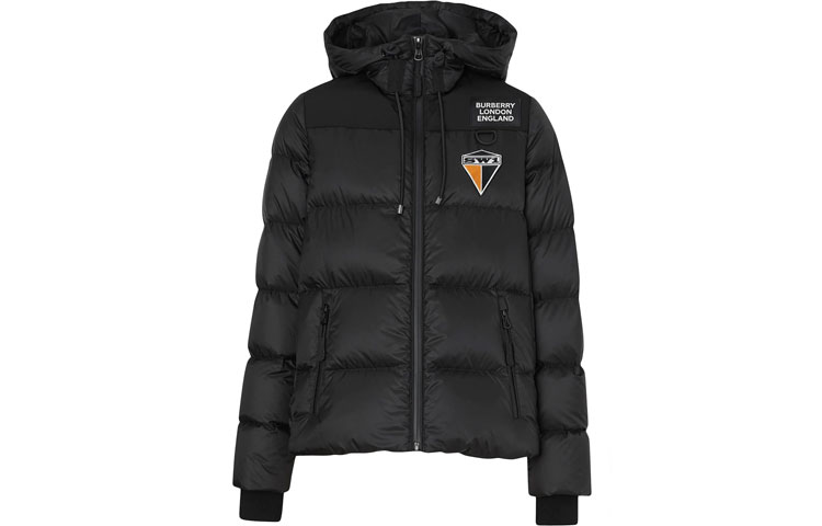 (Women) Burberry Black Down Jacket with Logo Pattern. 80186921 圖 2