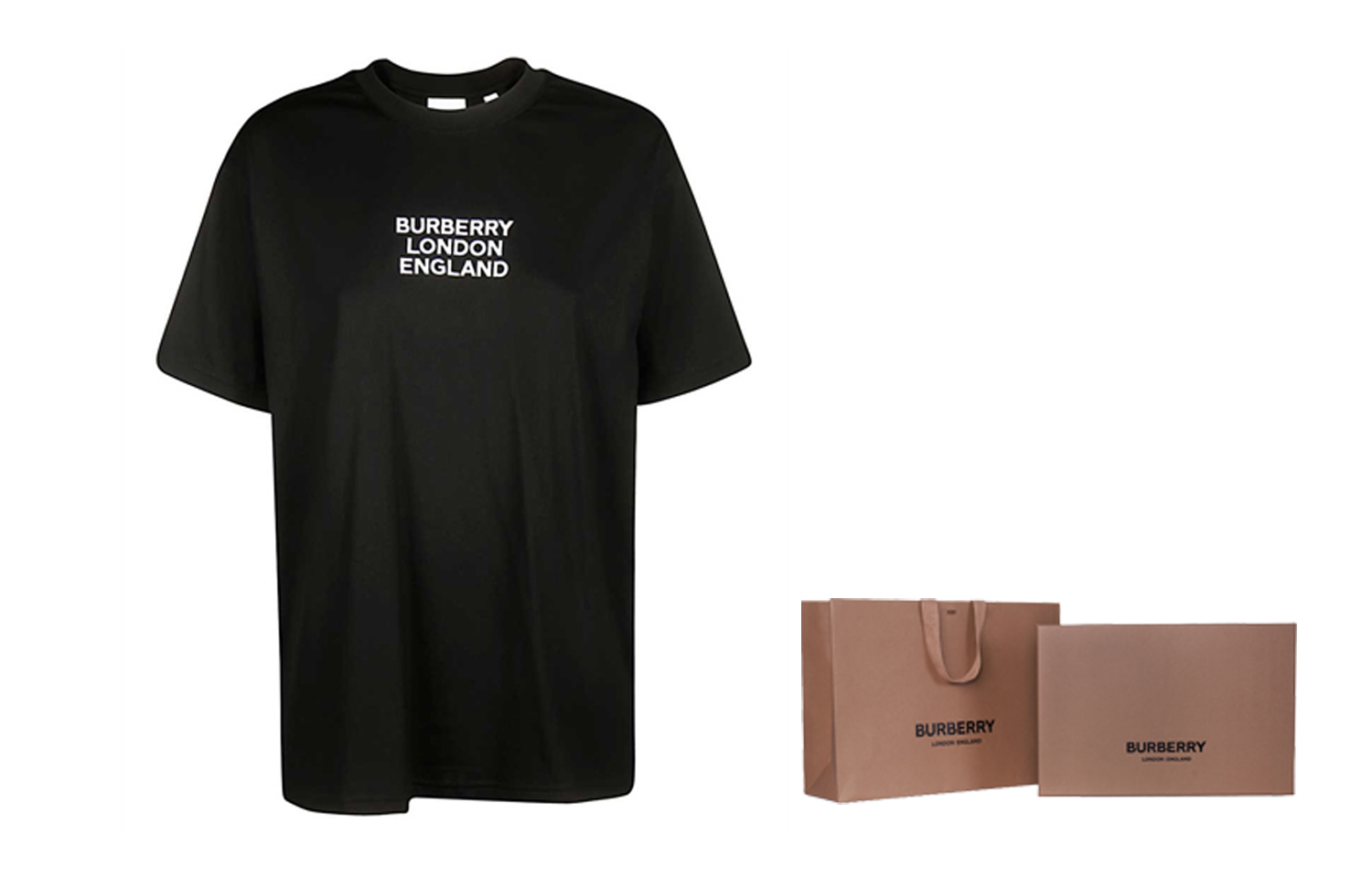 (Women) Burberry Black Embroidered Logo Oversized Cotton T-shirt 80211751 圖 4