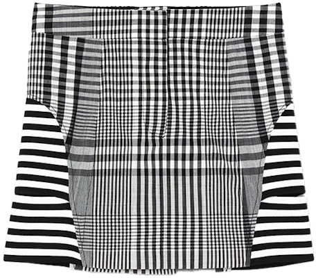 (W) バーバリー ブラック ストライプ柄 レザー スカート 45645011 Buy (W) バーバリー ブラック ストライプ柄 レザー スカート 45645011