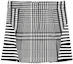 Order (W) バーバリー ブラック ストライプ柄 レザー スカート 45645011