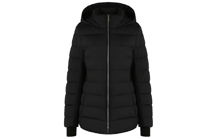 (Women) Burberry Black Hooded Solid Color Puffer Jacket 80185581