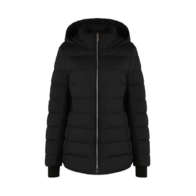 (Women) Burberry Black Hooded Solid Color Puffer Jacket 80185581