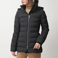 Purchase (W) Burberry Jaket Puffer Hitam Berhud Warna Solid 80185581