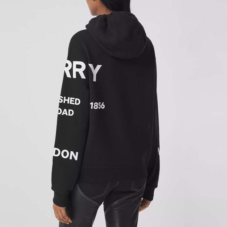 (Women) Burberry Black Hoodie with Horseferry Print SS21 Collection 80407671 圖 6