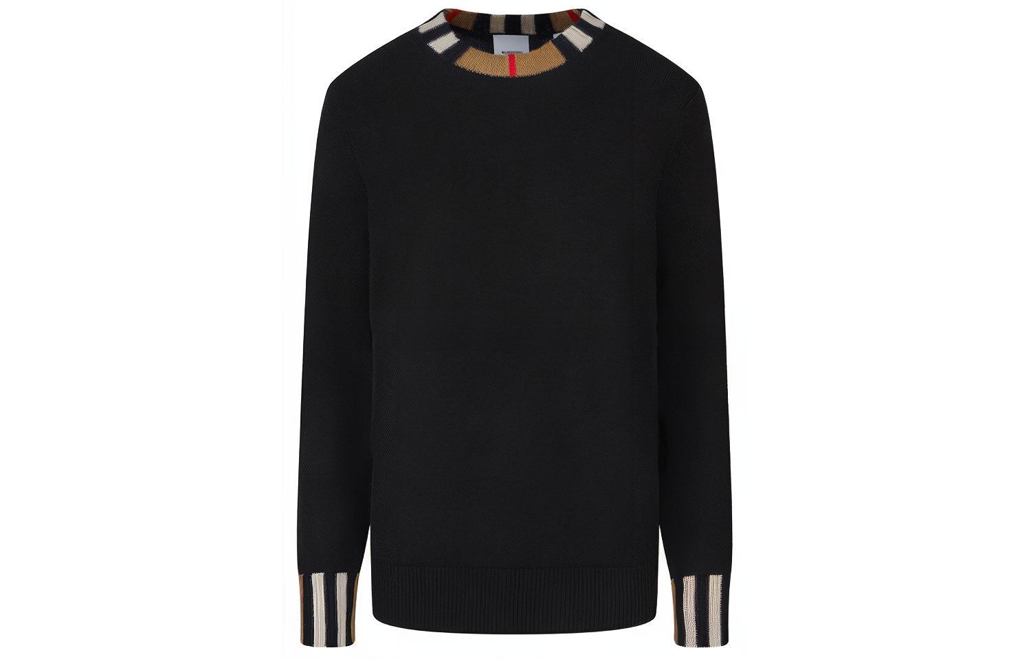 (Women) Burberry Black Icon Stripe Knit Sweater 80732111