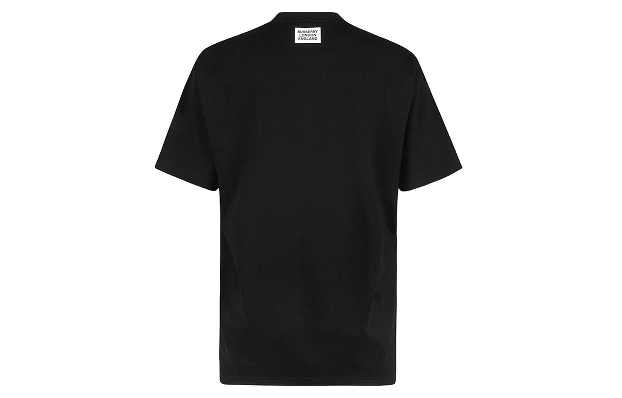 (Women) Burberry Black Letter Print Cotton Short Sleeve T-Shirt. 80171151 圖 3