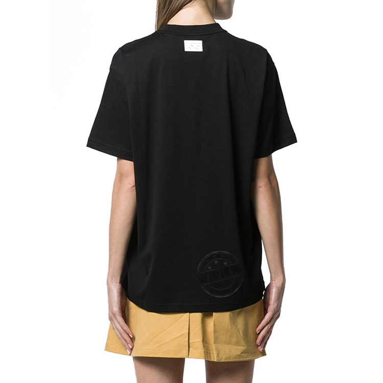 (Women) Burberry Black Letter Print Cotton Short Sleeve T-Shirt. 80171151 圖 5