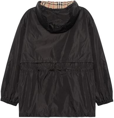 (W) Burberry 黑色輕便連帽抽繩腰身外套 80429011 Lookbook (W) Burberry 黑色輕便連帽抽繩腰身外套 80429011