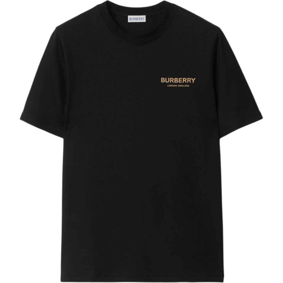 (Women) Burberry Black Logo Cotton Jersey Short Sleeve T-Shirt. 81042541