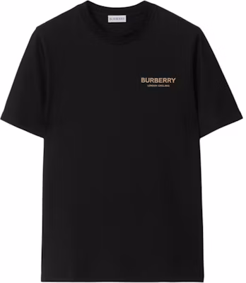 (Women) Burberry Black Logo Cotton Jersey Short Sleeve T-Shirt. 81042541 Buy (Women) Burberry Black Logo Cotton Jersey Short Sleeve T-Shirt. 81042541