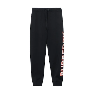 (Women) Burberry Black Logo Drawstring Knit Jogger Sweatpants 80372601
